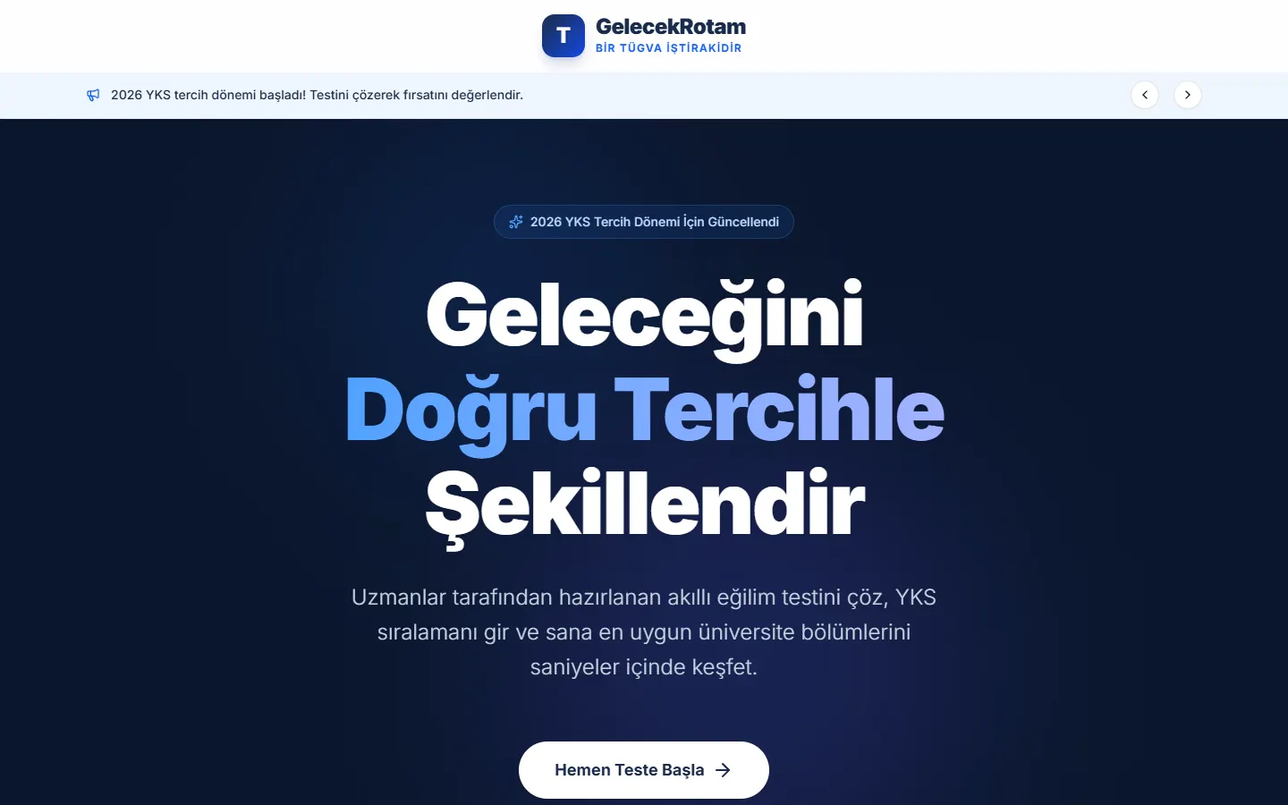 GelecekRotam: Home page